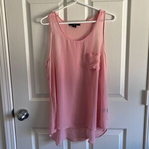 Sheer Pink Tank Top